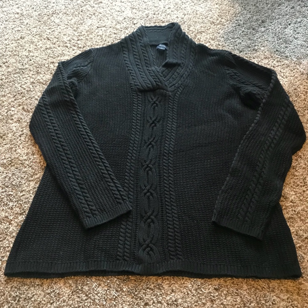 Oversized black sweater